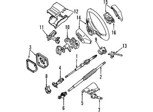 1994 Toyota Land Cruiser Steering Column Diagram