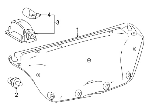2025 Toyota Camry Interior Trim - Trunk Diagram