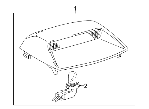 2000 Toyota Solara High Mount Lamps Diagram 2 - Thumbnail