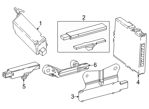 2025 Toyota Camry Keyless Entry Components Diagram