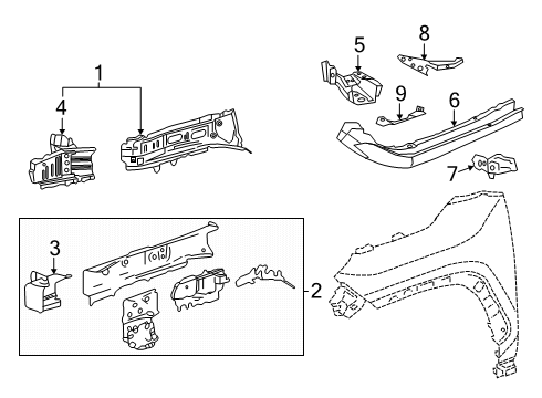 2025 Toyota RAV4 Structural Components & Rails Diagram 3 - Thumbnail