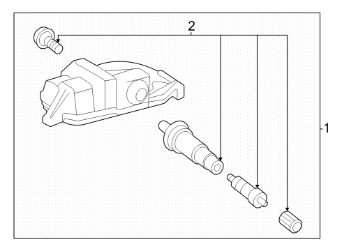 2024 Toyota Prius Prime Tire Pressure Monitoring Diagram