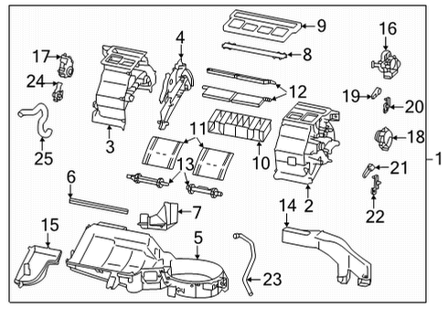 2024 Toyota GR86 HVAC Case Diagram