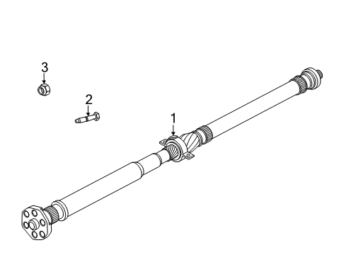 2025 Toyota GR Supra Drive Shaft - Rear Diagram
