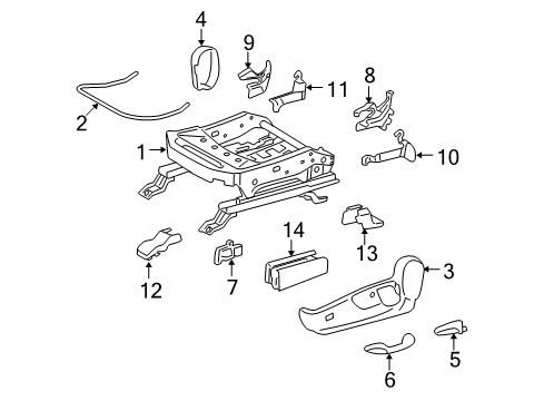 2010 Toyota 4Runner Tracks & Components Diagram 2 - Thumbnail