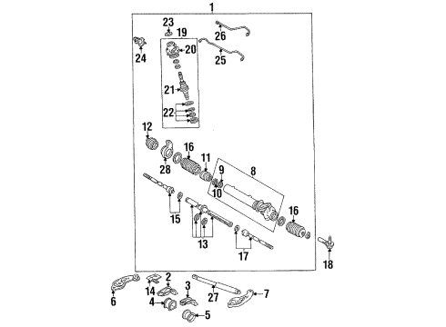 1990 Toyota Cressida Steering Gear & Linkage Diagram 2 - Thumbnail