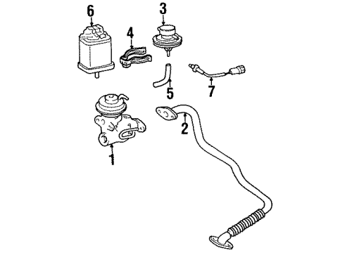 1996 Toyota T100 EGR System Diagram