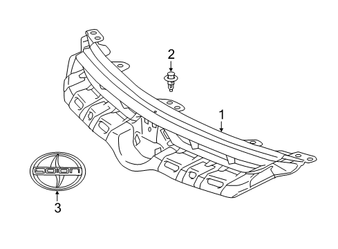 2015 Scion tC Grille & Components Diagram