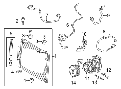 2017 Toyota Tundra A/C Compressor Diagram 2 - Thumbnail