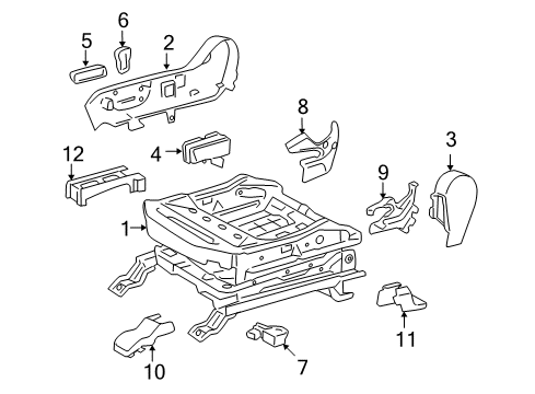 2024 Toyota 4Runner Power Seats Diagram 2 - Thumbnail