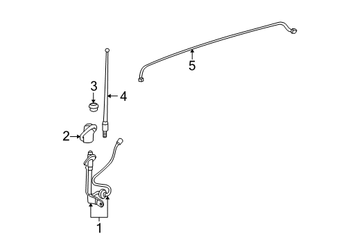 2011 Toyota Highlander Antenna Nut Diagram for 86396-42010