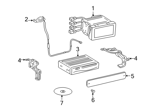 2002 Toyota Prius Navigation System Diagram