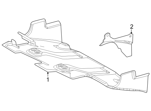 2025 Toyota Sequoia Splash Shields Diagram