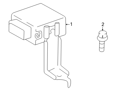 2002 Toyota Prius Daytime Running Lamp Components Diagram