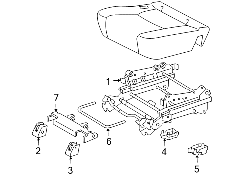 2007 Toyota Sienna Tracks & Components Diagram 3 - Thumbnail