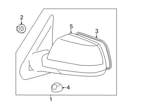2010 Toyota Tundra Outside Mirrors Diagram 2 - Thumbnail