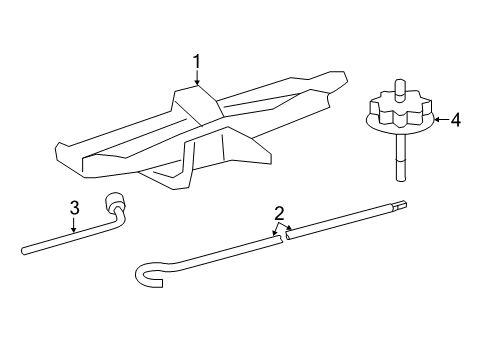 2018 Toyota Camry Jack & Components Diagram