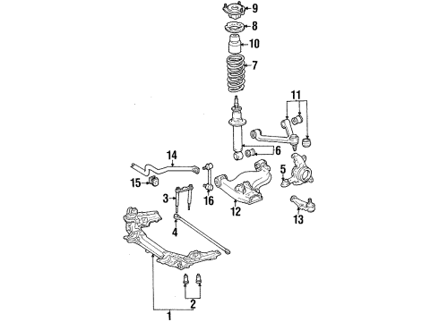 1991 Toyota Supra Front Suspension Diagram