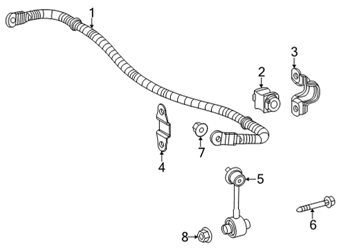 2024 Toyota Sienna Stabilizer Bar & Components Diagram 5 - Thumbnail