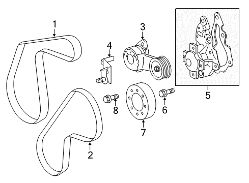 2012 Scion iQ Water Pump Diagram