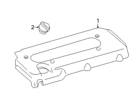 2006 Toyota Solara Engine Appearance Cover Diagram