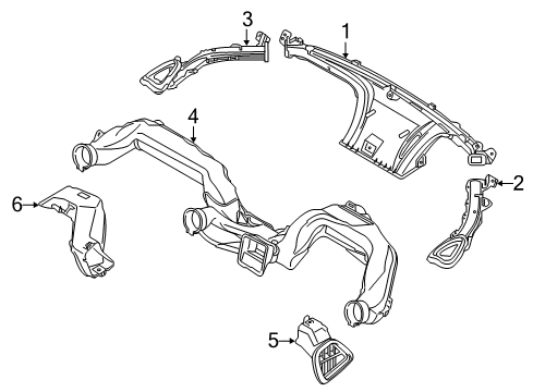 2018 Toyota Yaris iA Ducts Diagram