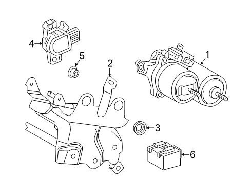 2018 Toyota RAV4 ABS Components Diagram