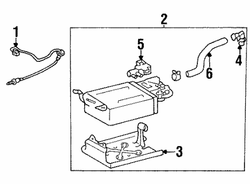 2005 Toyota Matrix Vapor Canister Diagram