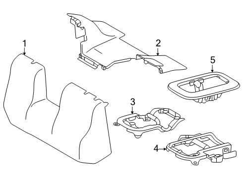2025 Toyota 4Runner Second Row Seats Diagram 5 - Thumbnail