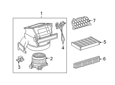 2013 Scion xD Blower Motor & Fan Diagram