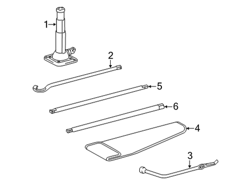 2025 Toyota Tundra Jack & Components Diagram