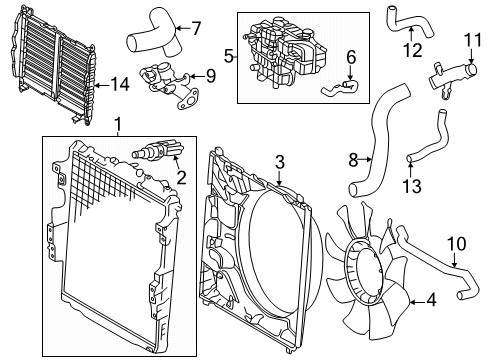2025 Toyota Sequoia Cooling Fan Diagram