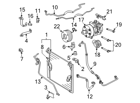 2003 Toyota 4Runner A/C Compressor Diagram 2 - Thumbnail