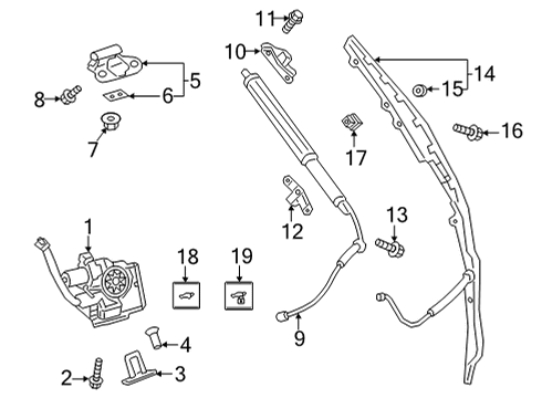 2024 Toyota Venza Lift Gate Diagram