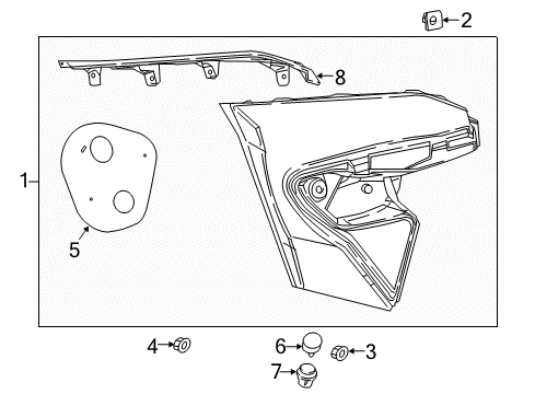 2018 Toyota C-HR Bulbs Diagram 4 - Thumbnail