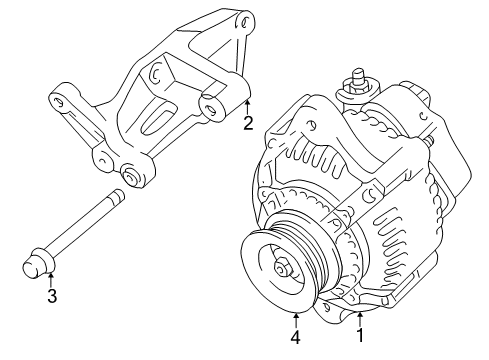 1999 Toyota 4Runner Alternator Diagram 2 - Thumbnail