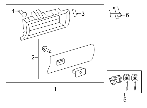 2019 Toyota Sequoia Glove Box Diagram
