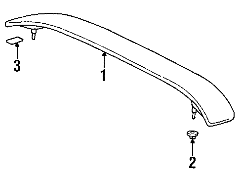 1996 Toyota Paseo Rear Spoiler Diagram
