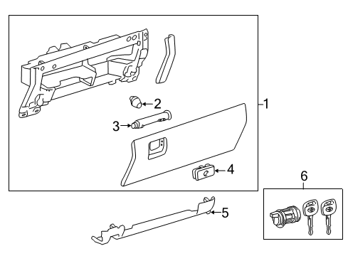 2020 Toyota Tundra Glove Box Diagram