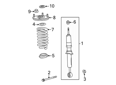 2025 Toyota Tundra Struts & Components Diagram 3 - Thumbnail