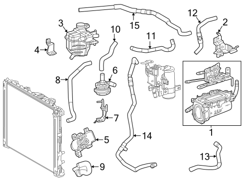 2025 Toyota bZ4X Heater Core & Control Valve Diagram
