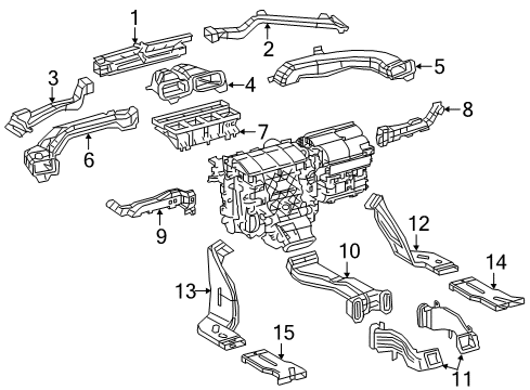 2018 Toyota Camry Ducts Diagram 3 - Thumbnail