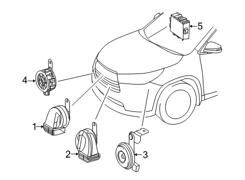 2017 Toyota Highlander Horn Diagram