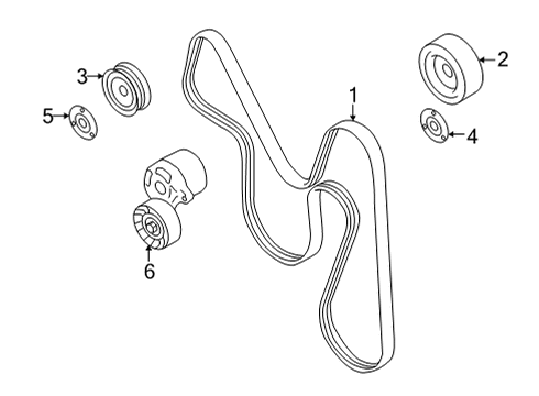 2025 Toyota GR86 Belts & Pulleys Diagram