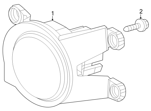 2024 Toyota Venza Fog Lamps Diagram
