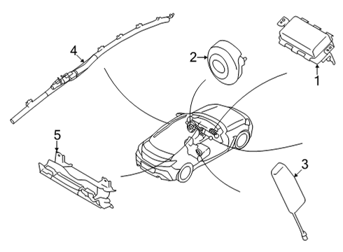 2022 Toyota GR86 Air Bag Components Diagram