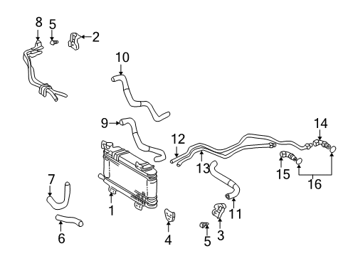2002 Toyota Land Cruiser Trans Oil Cooler Diagram