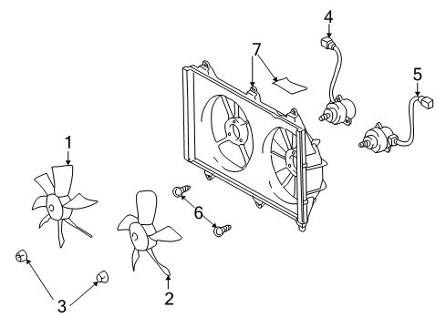 2005 Toyota Highlander Cooling Fan Diagram 3 - Thumbnail