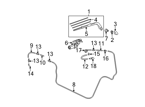 2004 Scion xB Wiper Motor Grommet, Rear Diagram for 85143-52030