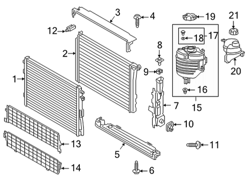 2023 Toyota GR Supra Radiator & Components Diagram 2 - Thumbnail